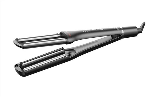 GAMA - FERRO EFFETTO ONDA REGOLABILE SALON WAVES SILK CHROME-Nero